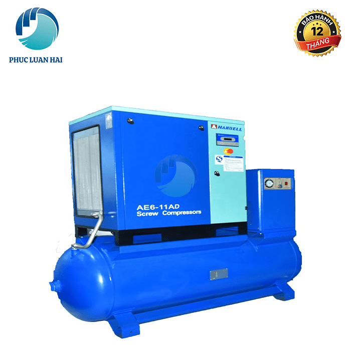 Máy nén khí trục vít tích hợp và những điều bạn cần biết